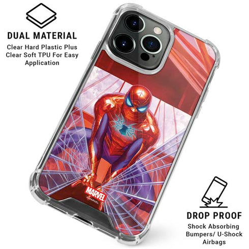 Marvel Spiderman Web Slinger iPhone 15 Pro Clear Case
